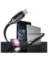 Wholesale USAMS US-SJ742 cable USB-C / USB-C 100W 1.2m Digital Display Zinc Alloy Fast Charging Data Cable HX Series - USA1218 - {ean13} - Hurt