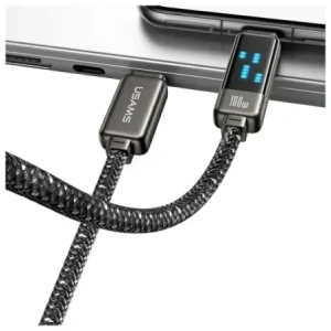 Wholesale USAMS US-SJ744 cable USB-C / USB-C 100W 1.2m Zinc Alloy Fast Charging Data Cable Meteor Series - USA1219 - {ean13} - Hurt