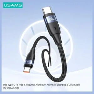 Kabel USAMS US-SJ633 USB-C / USB-C 100W 2m Aluminum Alloy Fast Charging & Data Cable