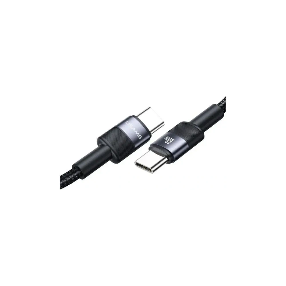 Hurtownia GSM - USAMS US-SJ724 Kabel USB-C / USB-C 60W 1.2m Aluminiumlegierung Datenkabel SY-Serie - USA1221 - {ean13} - Hurt