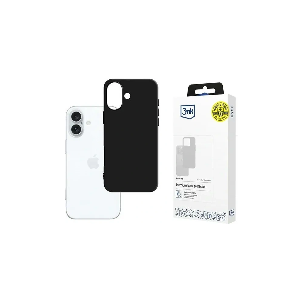 Hurtownia GSM - 3MK Matt tok Apple iPhone 16 Plus fekete - 3MK15865 - {ean13} - Hurt