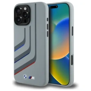 Hurtownia GSM - Etui BMW BMHMP16X23SLIG Apple iPhone 16 Pro Max hardcase Silicone Turning Lines MagSafe šedý/grey - BMW802 - {ean13} - Hurt