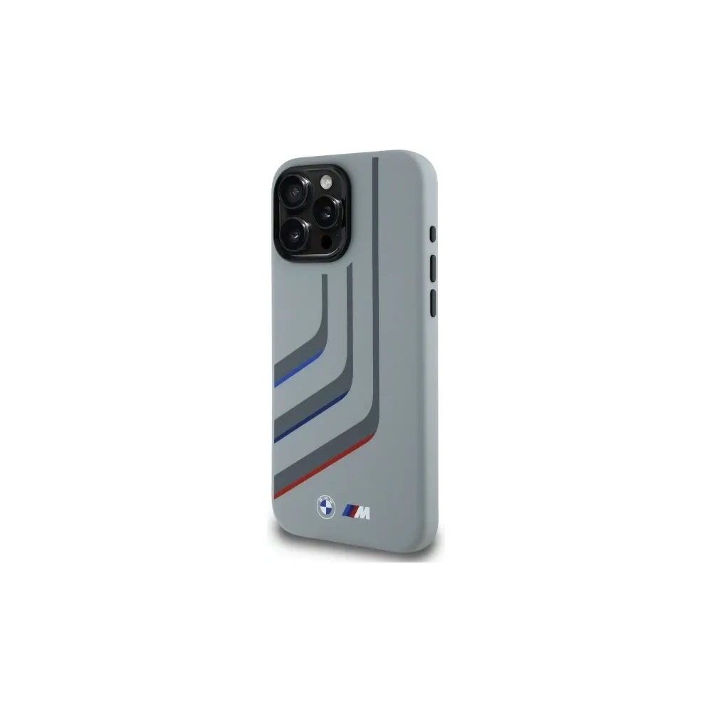 Hurtownia GSM - Etui BMW BMHMP16X23SLIG Apple iPhone 16 Pro Max hardcase Silicone Turning Lines MagSafe szary/grey - BMW802 - {ean13} - Hurt