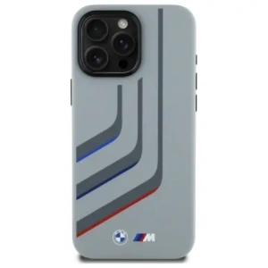 Wholesale BMW BMHMP16X23SLIG Apple iPhone 16 Pro Max hardcase Silicone Turning Lines MagSafe grey - BMW802 - {ean13} - Hurt