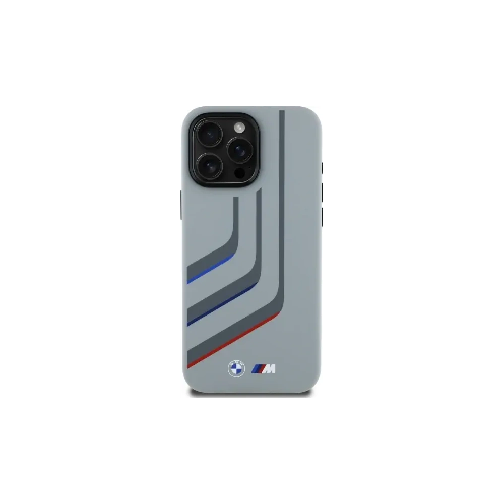 Hurtownia GSM - Etui BMW BMHMP16X23SLIG Apple iPhone 16 Pro Max hardcase Silicone Turning Lines MagSafe szary/grey - BMW802 - {ean13} - Hurt