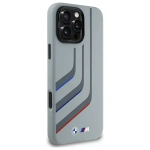 Wholesale BMW BMHMP16X23SLIG Apple iPhone 16 Pro Max hardcase Silicone Turning Lines MagSafe grey - BMW802 - {ean13} - Hurt