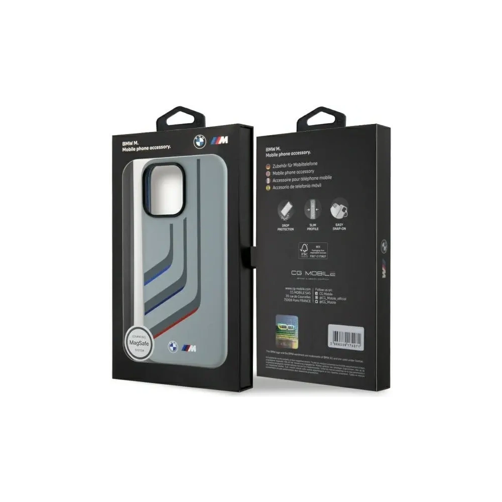 Hurtownia GSM - Etui BMW BMHMP16X23SLIG Apple iPhone 16 Pro Max hardcase Silicone Turning Lines MagSafe szary/grey - BMW802 - {ean13} - Hurt