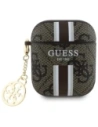 Etui Guess GUA2P4RPSW Apple AirPods 1/2 cover 4G Printed Stripes Charm brązowy/brown