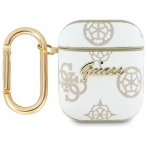 Wholesale Guess GUA2PG4GPH Apple AirPods 1/2 cover 4G Hook white - GUE4234 - {ean13} - Hurt