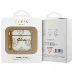 Hurtownia GSM - Etui Guess GUA2PG4GPH Apple AirPods 1/2 kryt 4G Hook bílý/white - GUE4234 - {ean13} - Hurt
