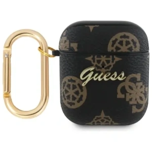 Hurtownia GSM - Etui Guess GUA2PG4GPK Apple AirPods 1/2 kryt 4G Hook černý/black - GUE4235 - {ean13} - Hurt