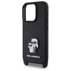 Hurtownia GSM - Etui Karl Lagerfeld KLHCP16LSAKCPBK Apple iPhone 16 Pro hardcase Saffiano Karl&Choupette Metal Pin CBDY Strap černý/black - KLD21855 - {ean13} - Hurt