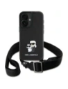 Wholesale Karl Lagerfeld KLHCP16SSAKCPBK Apple iPhone 16 hardcase Saffiano Karl&Choupette Metal Pin CBDY Strap black - KLD21856 - {ean13} - Hurt