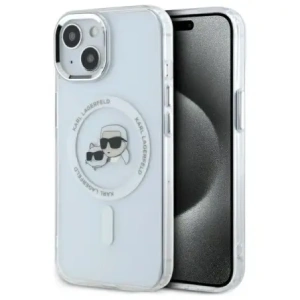 Hurtownia GSM - Karl Lagerfeld KLHMP14SHLSKCH Apple iPhone 14 hardcase IML Metal Karl&Choupette Head MagSafe alb - KLD21858 - {ean13} - Hurt