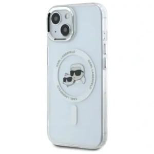 Hurtownia GSM - Karl Lagerfeld KLHMP14SHLSKCH Apple iPhone 14 hardcase IML Metal Karl&Choupette Head MagSafe alb - KLD21858 - {ean13} - Hurt