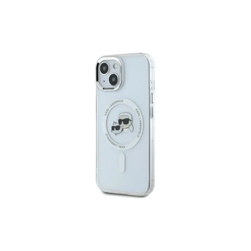Hurtownia GSM - Karl Lagerfeld KLHMP14SHLSKCH Apple iPhone 14 hardcase IML Metal Karl&Choupette Head MagSafe alb - KLD21858 - {ean13} - Hurt