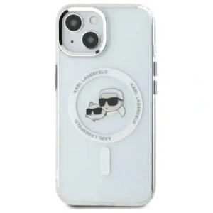 Hurtownia GSM - Karl Lagerfeld KLHMP14SHLSKCH Apple iPhone 14 hardcase IML Metal Karl&Choupette Head MagSafe alb - KLD21858 - {ean13} - Hurt