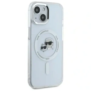 Hurtownia GSM - Karl Lagerfeld KLHMP14SHLSKCH Apple iPhone 14 hardcase IML Metal Karl&Choupette Head MagSafe alb - KLD21858 - {ean13} - Hurt