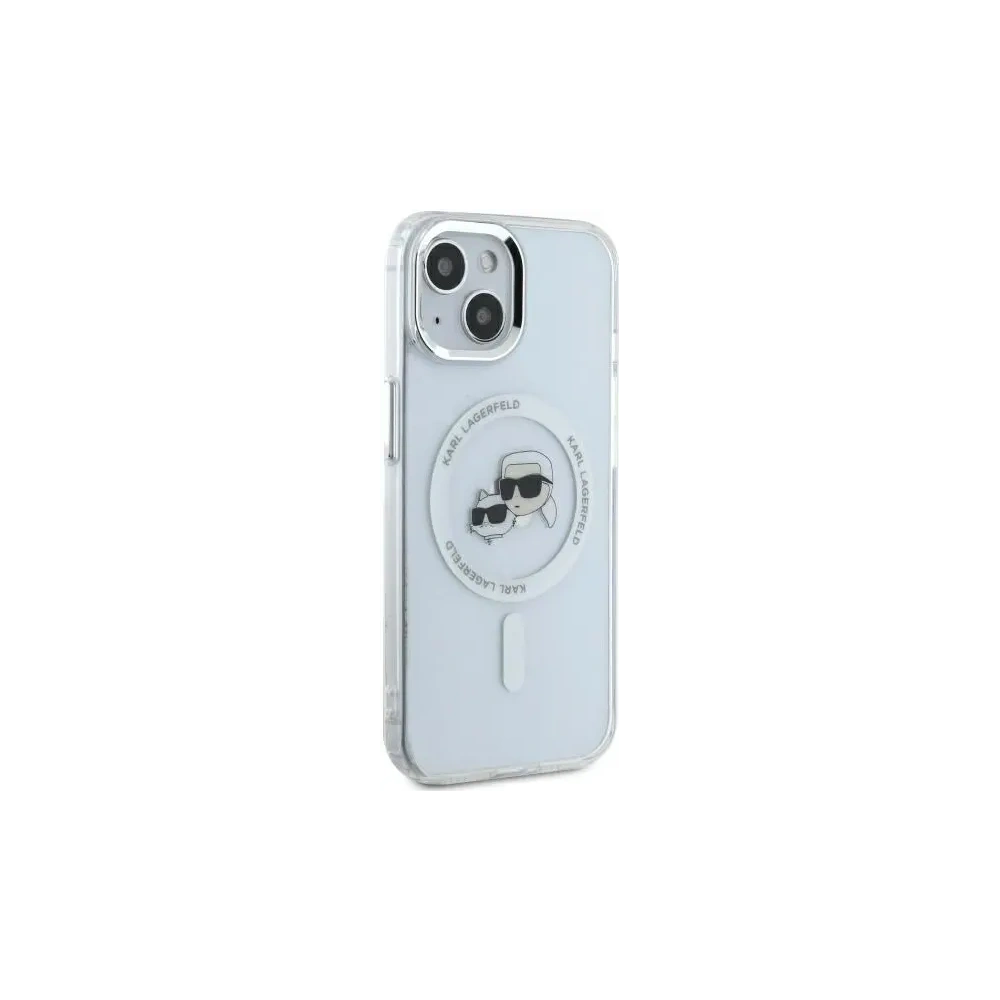 Hurtownia GSM - Karl Lagerfeld KLHMP14SHLSKCH Apple iPhone 14 hardcase IML Metal Karl&Choupette Head MagSafe alb - KLD21858 - {ean13} - Hurt