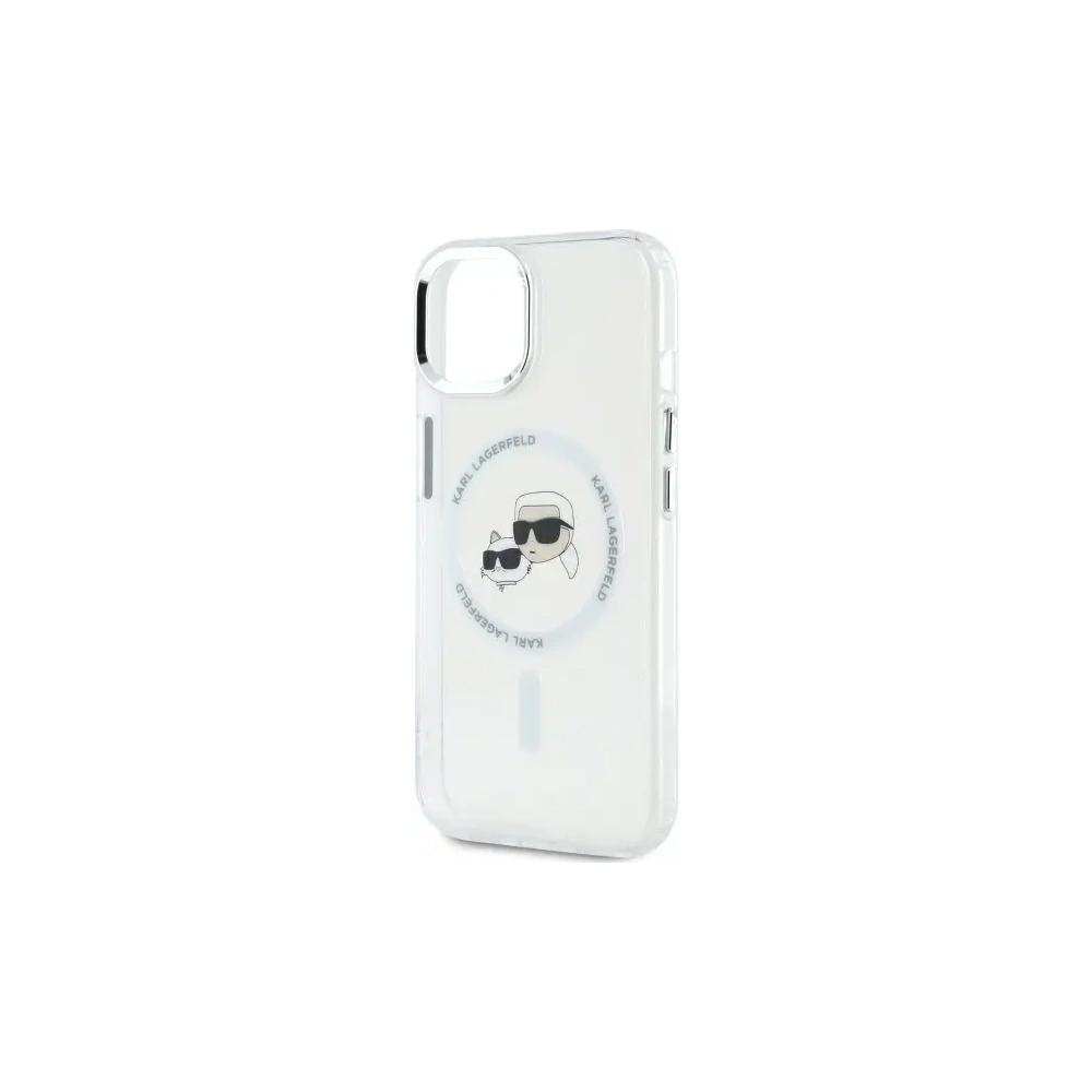 Hurtownia GSM - Karl Lagerfeld KLHMP14SHLSKCH Apple iPhone 14 hardcase IML Metal Karl&Choupette Head MagSafe alb - KLD21858 - {ean13} - Hurt