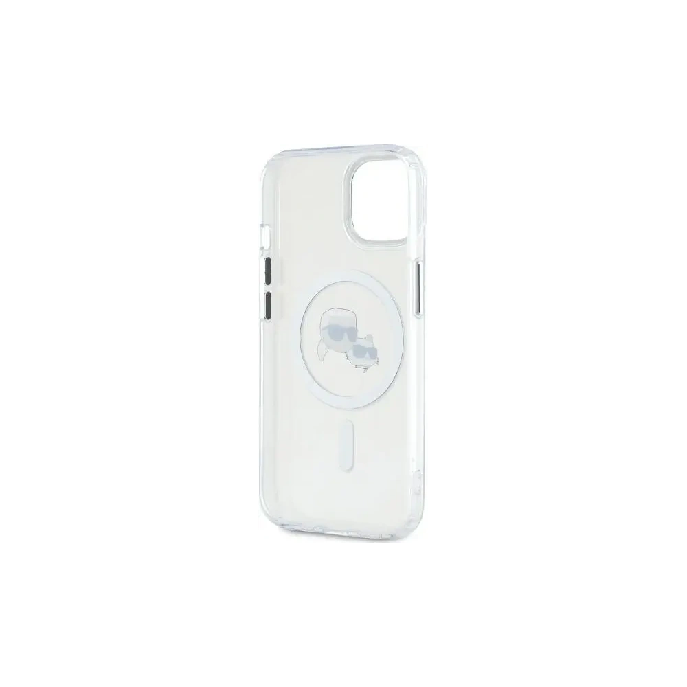 Hurtownia GSM - Karl Lagerfeld KLHMP14SHLSKCH Apple iPhone 14 Hartschale IML Metall Karl&Choupette Kopf MagSafe weiß - KLD21858 - {ean13} - Hurt