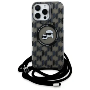 Hurtownia GSM - Etui Karl Lagerfeld KLHMP16LHCKCKLCK Apple iPhone 16 Pro hardcase IML Crossbody Monogram Karl & Choupette Head MagSafe černý/black - KLD21859 - {ean13} - Hurt