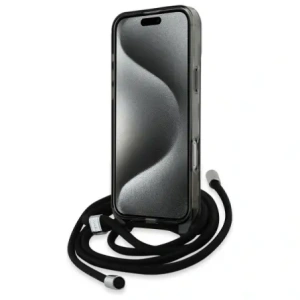 Hurtownia GSM - Etui Karl Lagerfeld KLHMP16LHCKCKLCK Apple iPhone 16 Pro hardcase IML Crossbody Monogram Karl & Choupette Head MagSafe černý/black - KLD21859 - {ean13} - Hurt