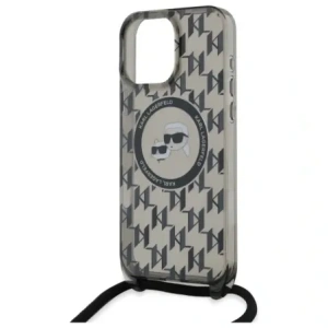 Hurtownia GSM - Etui Karl Lagerfeld KLHMP16LHCKCKLCK Apple iPhone 16 Pro hardcase IML Crossbody Monogram Karl & Choupette Head MagSafe černý/black - KLD21859 - {ean13} - Hurt