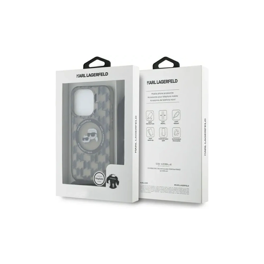 Hurtownia GSM - Etui Karl Lagerfeld KLHMP16LHCKCKLCK Apple iPhone 16 Pro hardcase IML Crossbody Monogram Karl & Choupette Head MagSafe czarny/black - KLD21859 - {ean13} - Hurt