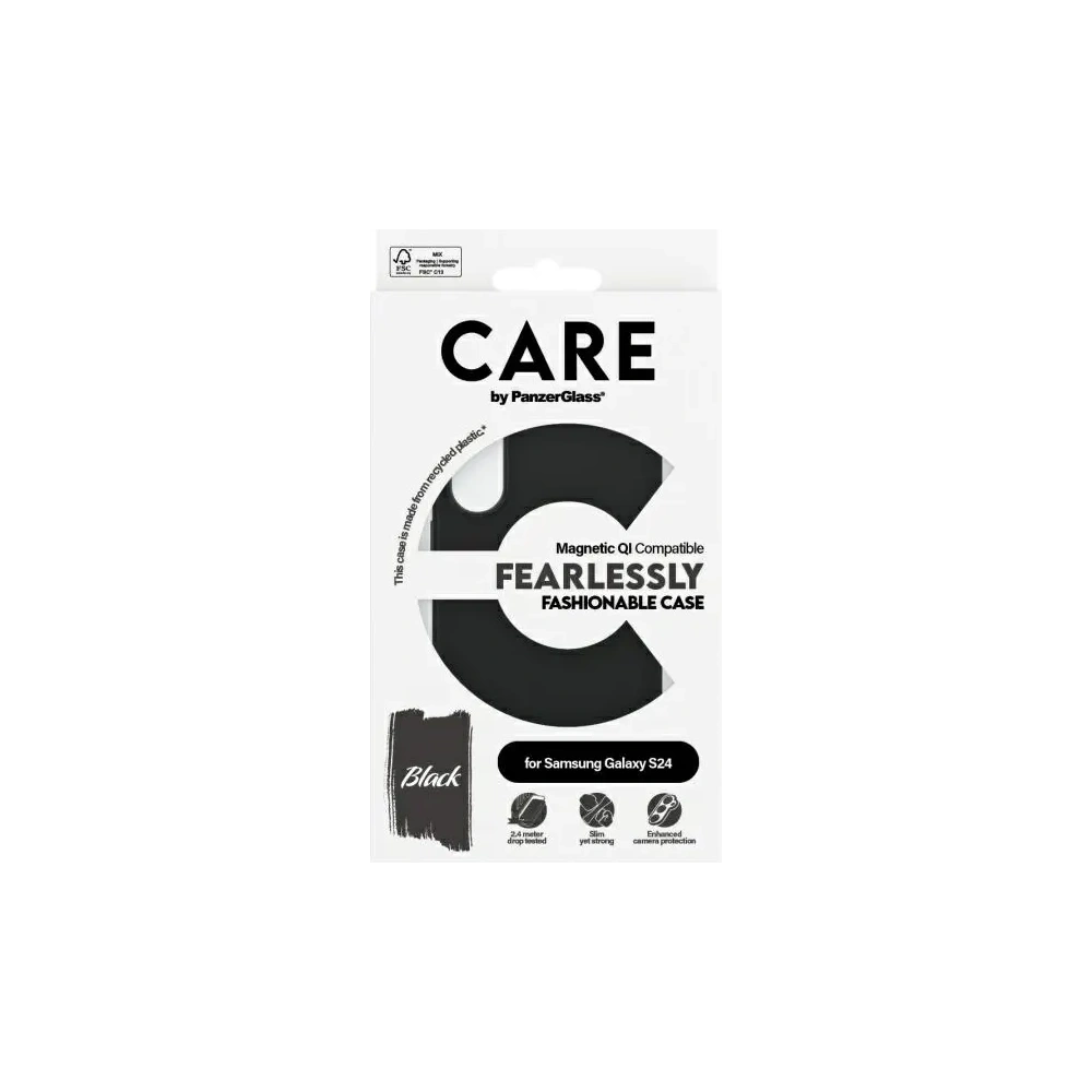 Hurtownia GSM - CARE de PanzerGlass Fashion QI Case Samsung Galaxy S24 negru - PZG736 - {ean13} - Hurt