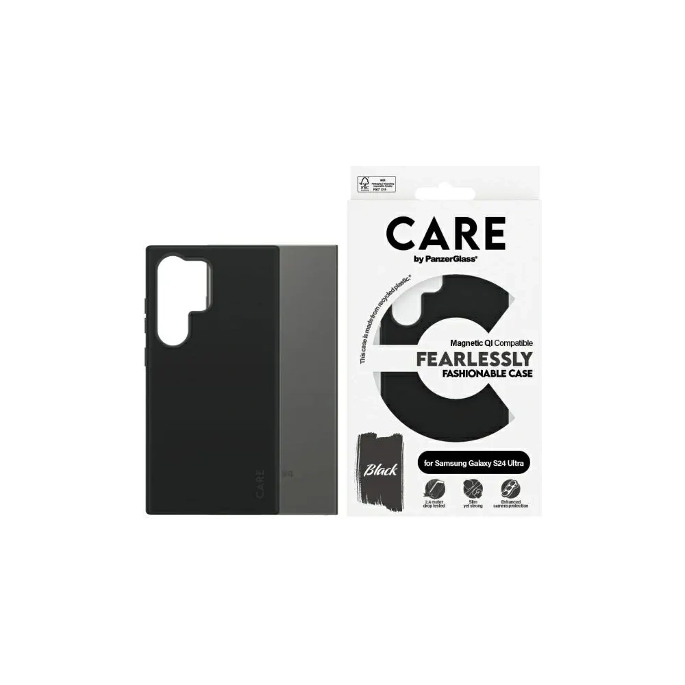 Hurtownia GSM - CARE de PanzerGlass Fashion QI Case Samsung Galaxy S24 Ultra negru - PZG737 - {ean13} - Hurt