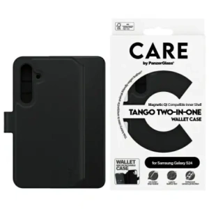 Hurtownia GSM - CARE de PanzerGlass Caracteristică Tango 2in1 Portofel Samsung Galaxy S24 negru - PZG741 - {ean13} - Hurt