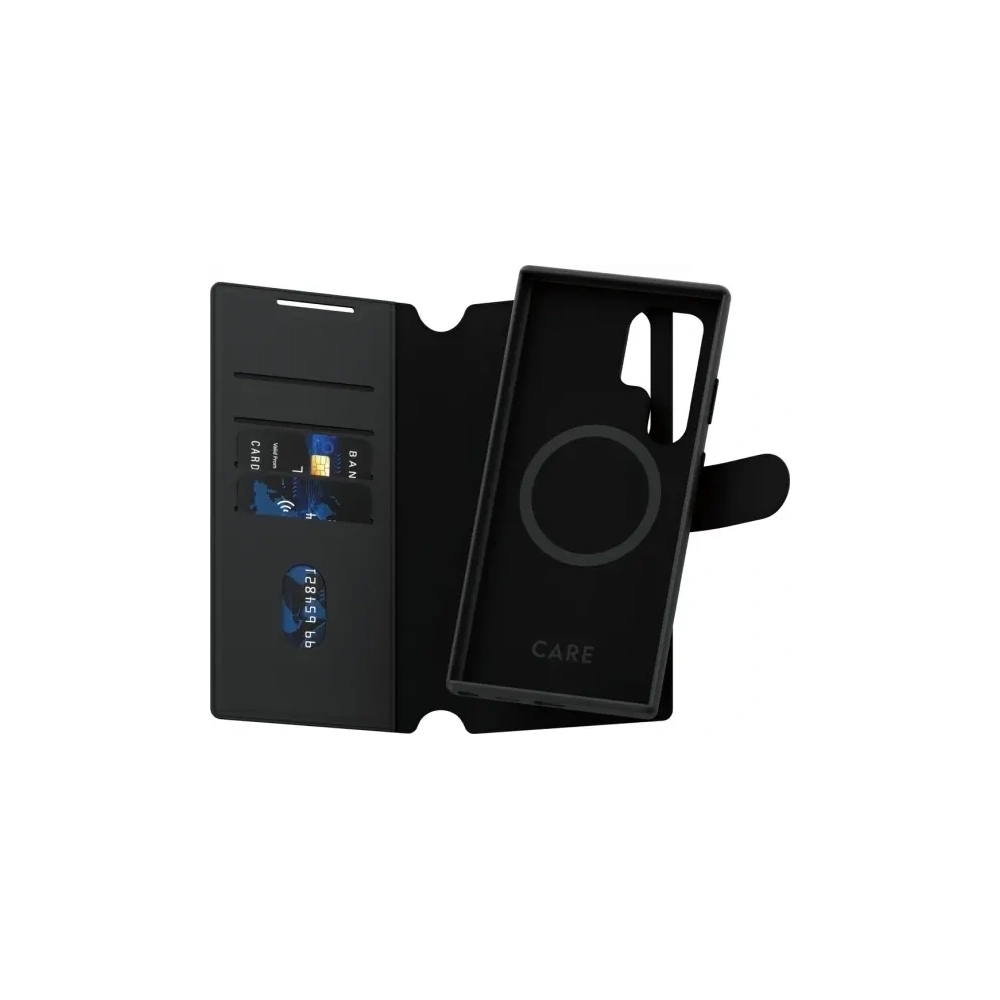 Hurtownia GSM - Etui CARE od PanzerGlass Funkce Tango 2in1 Wallet Samsung Galaxy S24 Ultra černý/black - PZG742 - {ean13} - Hurt