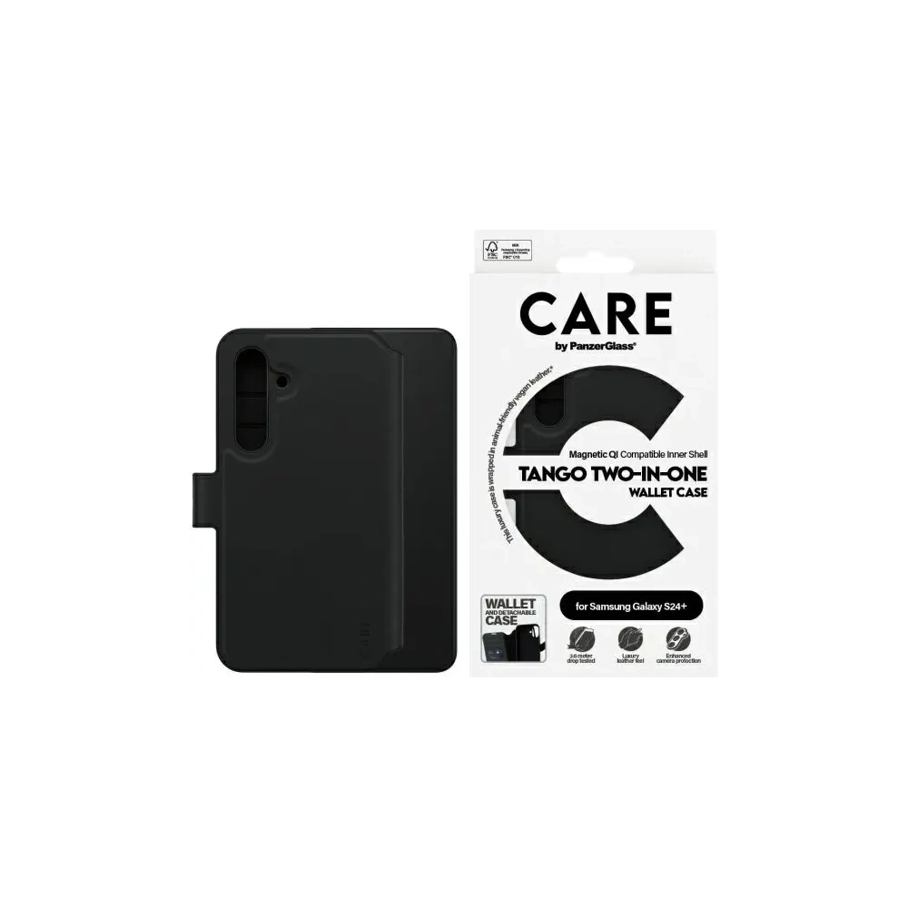 Hurtownia GSM - Etui CARE by PanzerGlass Feature Tango 2in1 Wallet Samsung Galaxy S24+ Plus czarny/black - PZG743 - {ean13} - Hurt