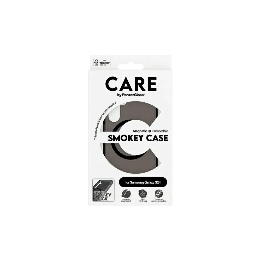 Hurtownia GSM - Etui CARE od PanzerGlass Flagship QI Case Samsung Galaxy S24 dymný/smoke - PZG745 - {ean13} - Hurt