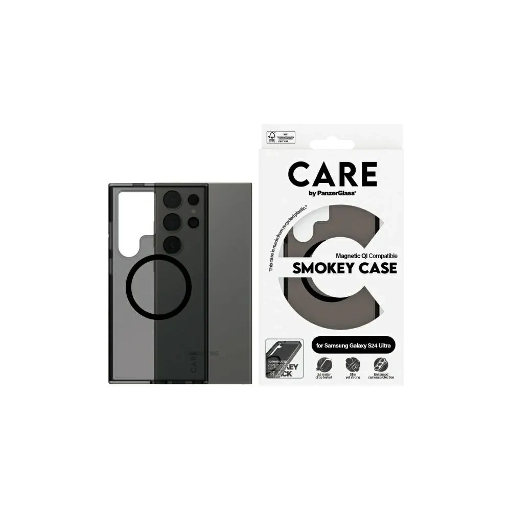 Hurtownia GSM - CARE de PanzerGlass Flagship QI Case Samsung Galaxy S24 Ultra fum - PZG747 - {ean13} - Hurt