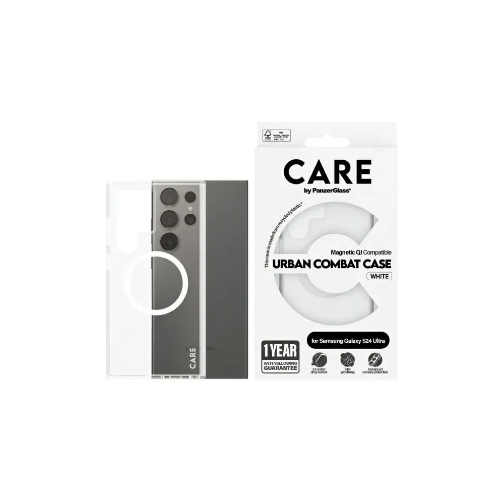 Hurtownia GSM - Etui CARE by PanzerGlass Flagship QI Case Samsung Galaxy S24 Ultra przezroczysty/transparent - PZG748 - {ean13} - Hurt