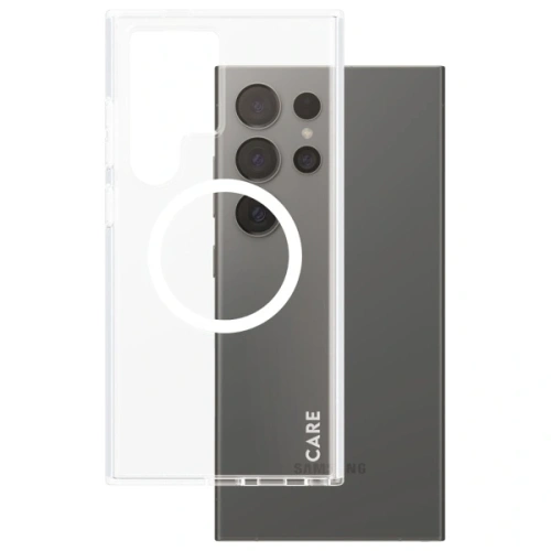 Etui CARE by PanzerGlass Flagship QI Case Samsung Galaxy S24 Ultra przezroczysty/transparent