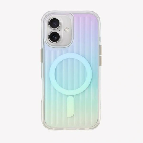 Etui UNIQ Coehl Linear Apple iPhone 16 Magnetic Charging opal/iridescent