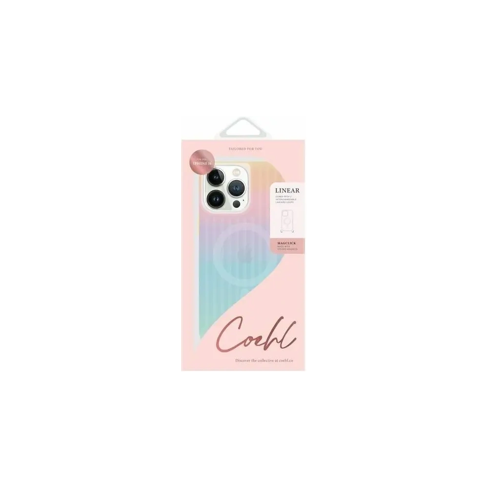 Hurtownia GSM - Etui UNIQ Coehl Linear Apple iPhone 16 Magnetic Charging opál/iridescentní - UNIQ1405 - {ean13} - Hurt