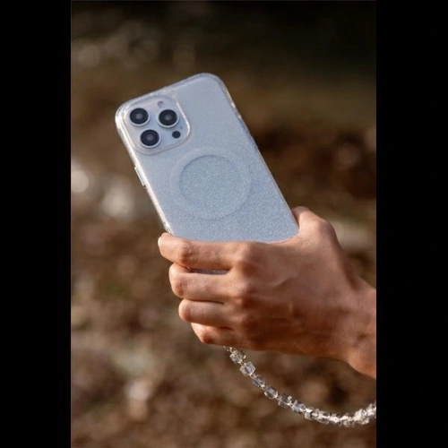 Etui UNIQ Coehl Lumino Apple iPhone 16 Magnetic Charging srebrny/sparkling silver