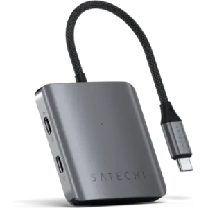 Hurtownia GSM - HUB Satechi 4-in-1 USB-C adaptér PD USB-C / 3xUSB-C 10Gbps, 1xUSB-C 100W PD vesmírně šedá - STH4CPDM - {ean13} - Hurt