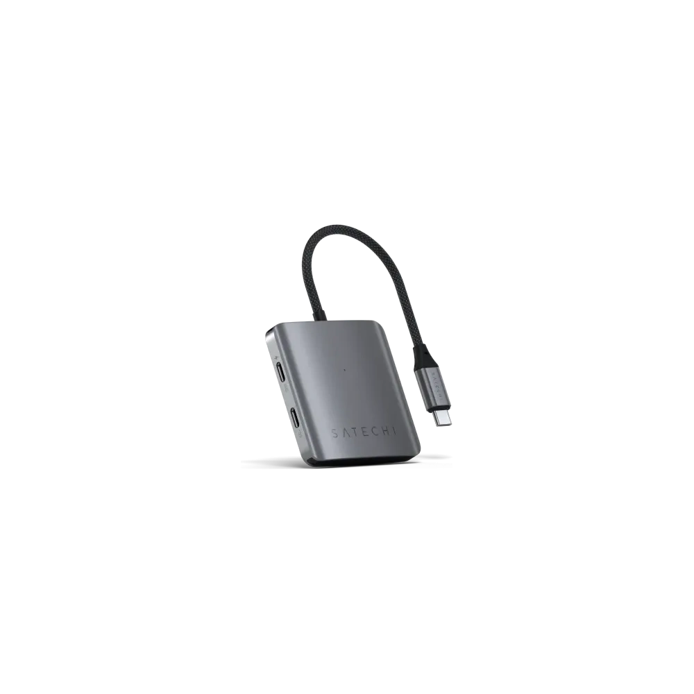 Hurtownia GSM - Satechi adaptor HUB USB-C 4-in-1 PD USB-C / 3xUSB-C 10Gbps, 1xUSB-C 100W PD gri închis - STH4CPDM - {ean13} - Hurt