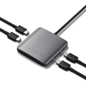 Hurtownia GSM - Satechi adaptor HUB USB-C 4-in-1 PD USB-C / 3xUSB-C 10Gbps, 1xUSB-C 100W PD gri închis - STH4CPDM - {ean13} - Hurt