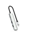 Satechi adaptor multiport USB-C Slim 4-in-1 4K USB-C / 2xUSB-A, USB-C, 4K HDMI argintiu