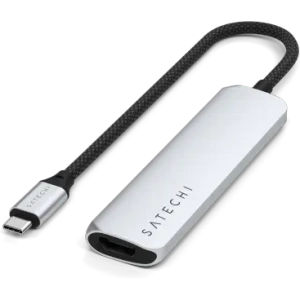Hurtownia GSM - Satechi adaptor multiport USB-C Slim 4-in-1 4K USB-C / 2xUSB-A, USB-C, 4K HDMI argintiu - STH172 - {ean13} - Hurt