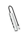 HUB Satechi 6-v-1 USB-C Slim Multiport Adaptér USB-C / 2xUSB-A, USB-C, 4K HDMI, čtečka karet stříbrná