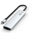 Hurtownia GSM - HUB Satechi 7-in-1 USB-C Slim Multiport Adaptér s Ethernetem USB-C / 2xUSB-A, USB-C PD, HDMI 4K, čtečka karet, Ethernet stříbrný - STH175 - {ean13} - Hurt