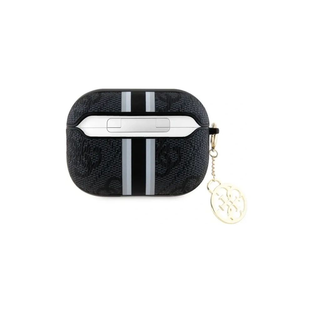 Hurtownia GSM - Etui Guess GUAP2P4RPSK Apple AirPods Pro 2 (2022/2023) kryt 4G tištěné pruhy charm černý/black - GUE4236 - {ean13} - Hurt
