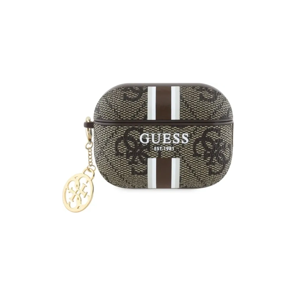Wholesale Guess GUAP2P4RPSW Apple AirPods Pro 2 (2022/2023) cover 4G Printed Stripes Charm brown - GUE4237 - {ean13} - Hurt